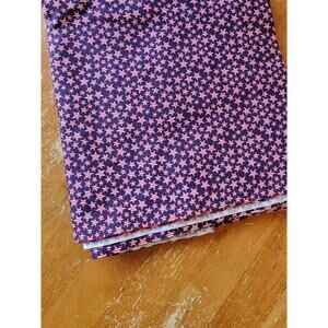 Patriotic Stars Fabric Quilting Cotton USA White 4th of July 2 yards 33 In